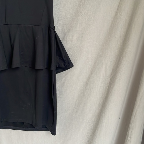 Zara Holiday Black Sweetheart Mini Dress beading detail - Picture 4 of 9